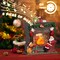 Christmas Snow Globes with 6H Timer, Lighted Musical Snow Globe Santa Claus Fireplaces Lantern with Swirling Glitter, USB & Battery Operated Spinning Glitter Snow Globe Christmas Decorations Gifts
